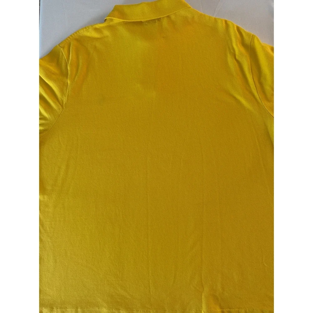 Polo Ralph Lauren Mens XL Yellow Classic Fit Short Sleeve Pique Polo Shirt